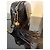 Borsa a tracolla Chanel in pelle nera con nappe - vista 5