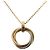 Collana Cartier Trinity in oro 18K - vista 3