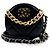 Chanel 19 Round Clutch con cadena de piel acolchada