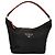 Prada Borsa Hobo con zip in nylon e pelle vernita