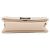 Borsa a tracolla con catena Chanel in pelle d'agnello beige - vista 3