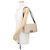 Borsa a tracolla con catena Chanel in pelle d'agnello beige - vista 4