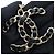 Borsa Tote con catena Chanel in pelle d'agnello nera - vista 15
