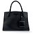 Prada Monochrome Saffiano with City Calf Medium