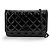 Chanel So Black Wallet on Chain Matelassé in Vernice