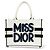 Christian Dior Miss Dior Book Embroidered Canvas Medium