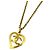 Collana Chanel placcata oro con cuore Coco Mark