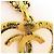 Collana Chanel placcata oro con cuore Coco Mark - vista 5