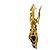 Orecchini a clip Chanel Blue and Gold - vista 2