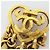 Orecchini a clip Chanel Blue and Gold - vista 4