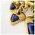 Orecchini a clip Chanel Blue and Gold - vista 5