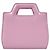 Borsa in pelle rosa chiaro Salvatore Ferragamo - vista 3
