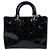 Borsa Christian Dior Lady Large in pelle verniciata nera - vista 3