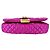 Borsa a tracolla in raso Versace Rosa - vista 4
