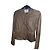 Maje Lederjacke taupe