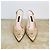 Sergio Rossi Décolleté Slingback in Raso Beige con Cristalli - vista 4