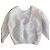 Ba&Sh Weißer Angora-Pullover mit Strasssteinen