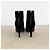 Stivaletti Chanel in velluto nero Camelia - vista 6