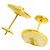 Orecchini Cartier Amulette de Shell Diamanti in Oro Giallo 18K - vista 3