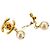 Orecchini Chanel Faux Pearl Coco Mark Swing - vista 2
