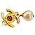 Orecchini Chanel Faux Pearl Coco Mark Swing - vista 3