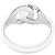 Anello Dinh Van, "Menottes R10", oro bianco. - vista 3