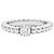 Van Cleef & Arpels Solitärring, "Perlée", Weißgold und Diamant.