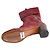 Botas Chloé burdeos de piel exótica - vista 6