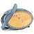 CHANEL - Borsa a tracolla Oval CC Chanel in denim blu e metallo dorato - vista 2