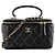 CHANEL - Borsa a tracolla Chanel Vanity Top Handle in pelle liscia nera