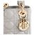 DIOR - Borsa a tracolla Lady Dior mini in pelle cannage metallizzata grigia - vista 5