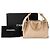 CHANEL - Borsa a tracolla Chanel 25 small in pelle caviar beige - vista 9