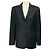 Autre Marque Diane Firsten Charcoal Grey Three Button Wool and Mohair Blazer