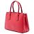 Borsa Prada Galleria Double Zip Medium in Saffiano rossa - vista 2