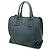 Borsa Tote Prada in Denim Blu Aperta Convertibile - vista 2