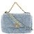 Borsa Chanel 19 Flap Medium in Tweed Blu