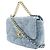 Borsa Chanel 19 Flap Medium in Tweed Blu - vista 2
