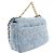 Borsa Chanel 19 Flap Medium in Tweed Blu - vista 3