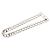 Collana a catena Dior in ottone con icona CD argentata