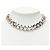 Collana a catena Dior in ottone con icona CD argentata - vista 5