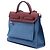 Borsa Hermès Toile Herbag Zip 31 Blu - vista 2
