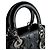 Borsa Lady Dior Medium in pelle vernice Cannage Nera - vista 10
