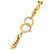 Collana con pendente Chanel CC placcata oro e strass - vista 5