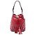 Borsa a secchiello Prada Small Soft Calf Studded rossa
