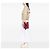 Borsa a secchiello Prada Small Soft Calf Studded rossa - vista 6