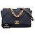 Borsa Chanel Maxi Canvas 19 Flap Satchel Blu - vista 6
