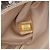 Borsa a tracolla Chanel CC in raso beige trapuntata con paillettes - vista 6