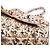 Borsa a tracolla Chanel CC in raso beige trapuntata con paillettes - vista 8