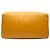 Borsa da viaggio LOEWE in pelle gialla con logo - vista 3