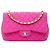 Borsa a Tracolla Chanel Jumbo Classic Mesh Single Flap Rosa